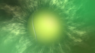 Tennis Ball over Green Loop - Video HD