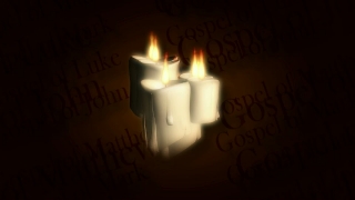 Three Candles Burning Loop - Video HD