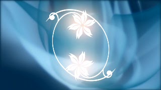 White Flowers and Blue Smoke Loop - Video HD