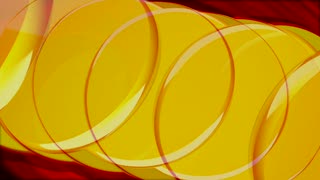 Yellow Glass Circles Loop - Video HD