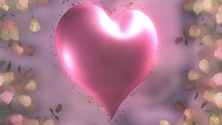 Big Heart with Flowers Loop - Video HD