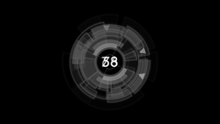 Black and White Countdown Loop - Video HD