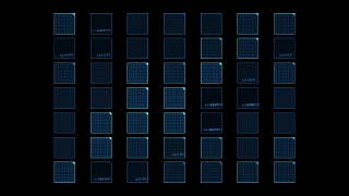 Blue Files over Black Background Loop - Video HD