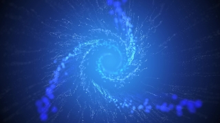 Blue Sparkles Spiral Loop - Video HD