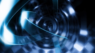 Glass Spiral over Grey Checkered Background Loop - Video HD