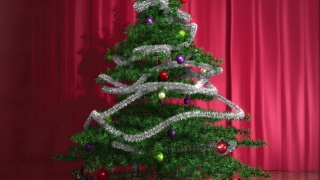 Glowing Christmas Tree Loop - Video HD