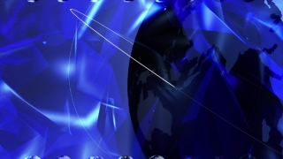 Light, Dark and Royal Blue Globe Spin Loop - Video HD