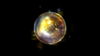 Numbers Spinning in Bubble Light Loop - Video HD