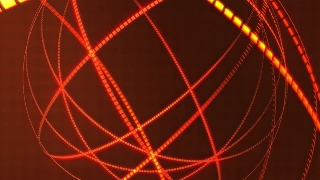 Red and Yellow Tangled Lights Loop - Video HD