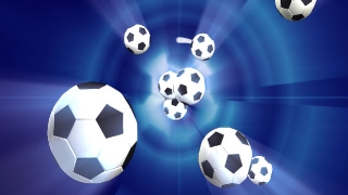 Soccer Balls Approaching Loop - Video HD