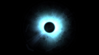 White and Blue Eclipse Loop - Video HD